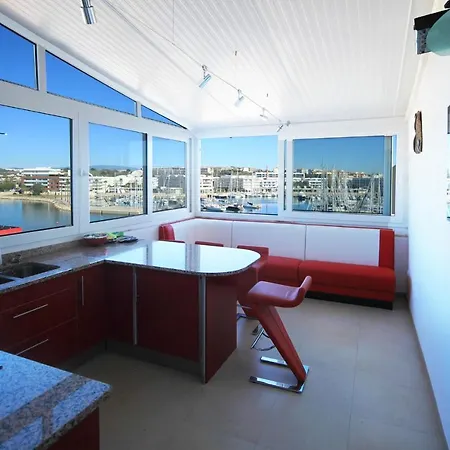 With Panoramic Yacht Marina Views